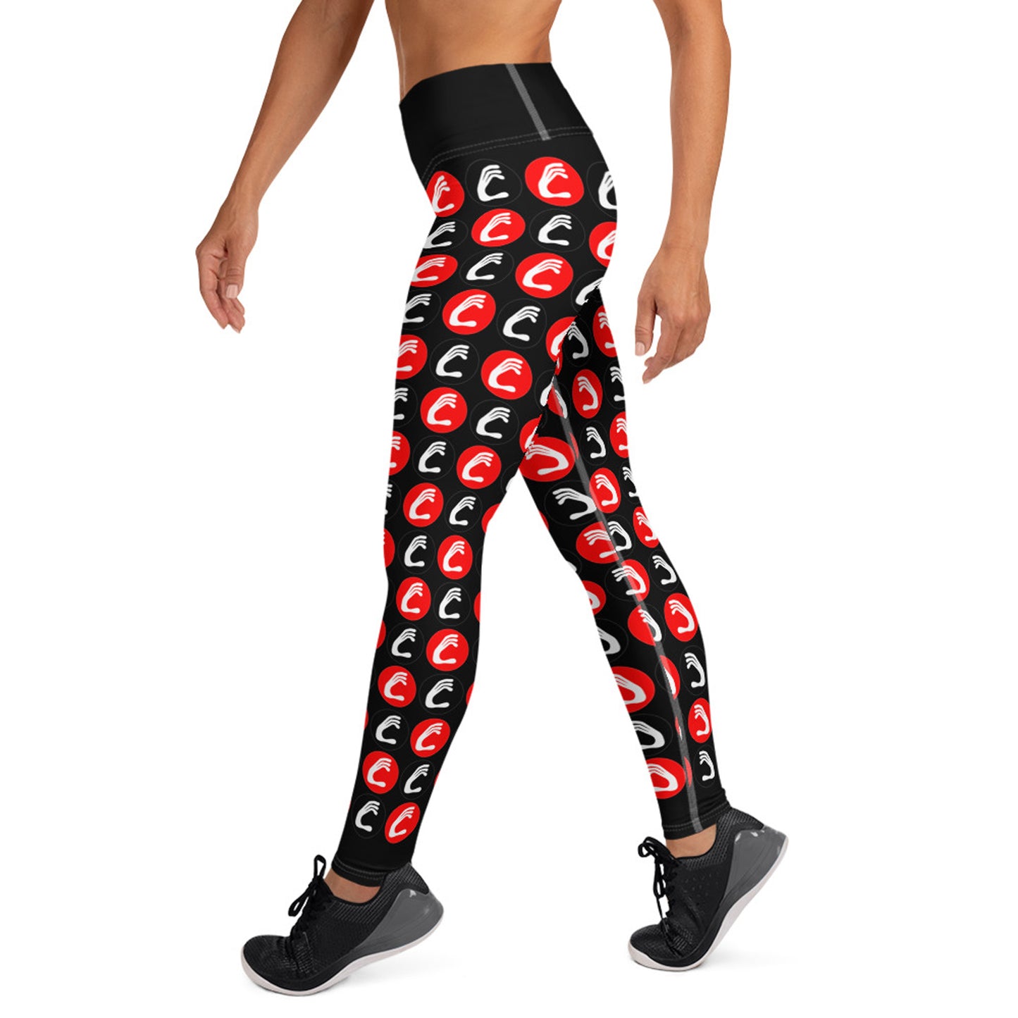 Design Yoga-Leggings Hand by Maria Marachowska